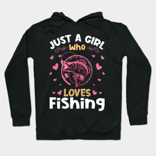 Just a Girl who Loves Fishing Gift Hoodie